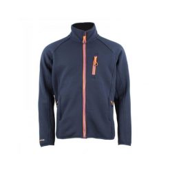 Kurtka polarowa Peak Mountain. Niebieskie kurtki męskie Peak Mountain, bez wzorów, z polaru, sportowe, bez ramiączek, bez kaptura. W wyprzedaży za 340.00 zł.