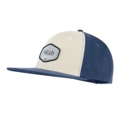 Czapka z daszkiem bawełniana Rab Axion Badge Cap. Niebieskie czapki męskie RAB, bez wzorów, z bawełny, sportowe. Za 124.99 zł.