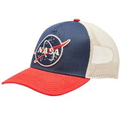 Czapka z daszkiem męska American Needle Valin NASA Cap. Niebieskie czapki męskie AMERICAN CLASSIC, bez wzorów, z bawełny, sportowe. W wyprzedaży za 137.00 zł.