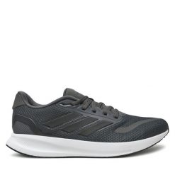 Buty do biegania adidas. Szare buty do biegania męskie ADIDAS, bez wzorów, bez zapięcia, do biegania. Za 189.99 zł.