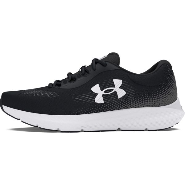 Buty Under Armour Charged Rogue 4, Mężczyźni. Białe buty do biegania męskie Under Armour, bez wzorów, bez zapięcia, do biegania. W wyprzedaży za 268.20 zł.