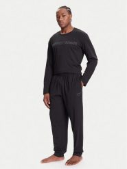 Emporio Armani Underwear Piżama EM000616 AF14978 UC001 Czarny Regular Fit. Czarne piżamy męskie Emporio Armani Underwear, m, bez wzorów, z bawełny, bez kołnierzyka, bez ramiączek. Za 429.99 zł.