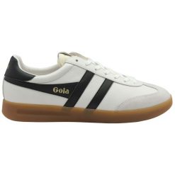 Sneakersy ze skóry Gola Cyclone. Białe buty sportowe na co dzień męskie Gola, m, bez wzorów, z gumy, bez ramiączek, bez kaptura. Za 446.50 zł.