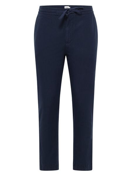 Mustang Chinosy Milano 1016436 Granatowy Tapered Fit. Niebieskie eleganckie spodnie męskie Mustang, bez wzorów, z bawełny. Za 209.99 zł.