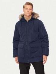 Jack & Jones Parka Construct 12258406 Granatowy Regular Fit. Niebieskie parki męskie Jack & Jones, m, bez wzorów, z syntetyku, bez kaptura. Za 299.99 zł.
