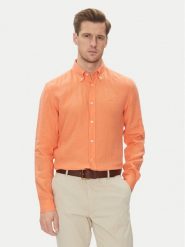 BOSS Koszula H-Roan-Bd-E-C1-243 50520283 Pomarańczowy Slim Fit. Brązowe koszule męskie Boss, m, bez wzorów, ze lnu, bez kołnierzyka, bez ramiączek. Za 329.99 zł.