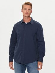 Lee Koszula 112355737 Granatowy Regular Fit. Niebieskie koszule męskie Lee, m, bez wzorów, z bawełny, bez kołnierzyka, bez ramiączek. Za 179.99 zł.