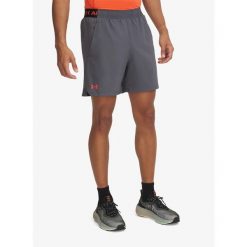 Spodenki męskie Under Armour Vanish Woven 6in Shorts. Szare szorty sportowe męskie Under Armour, bez wzorów, sportowe. Za 186.85 zł.