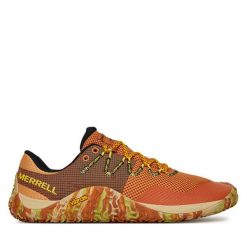 Buty do biegania Merrell. Brązowe buty do biegania męskie Merrell, bez wzorów, bez zapięcia, do biegania. Za 409.99 zł.