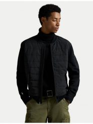 Polo Ralph Lauren Kurtka przejściowa 710981493001 Czarny Regular Fit. Czarne kurtki męskie Polo Ralph Lauren, m, bez wzorów, z bawełny, bez ramiączek, bez kaptura. Za 1,299.00 zł.