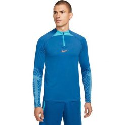 Bluza treningowa męska Nike Dri-FIT Strike Drill Top. Niebieskie bluzy nierozpinane męskie Nike, m, bez wzorów, bez ramiączek, bez kaptura. W wyprzedaży za 220.25 zł.