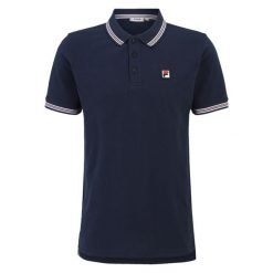 Polo Fila Lubbeek. Czerwone koszulki polo męskie Fila, m, bez wzorów, sportowe, bez kołnierzyka, bez ramiączek. Za 159.00 zł.