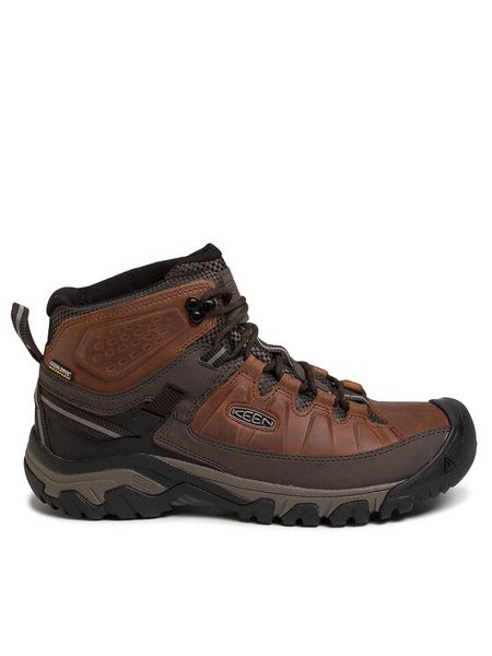 Keen Trekkingi Targhee III Mid Wp 1023030 Brązowy. Brązowe buty trekkingowe męskie Keen, bez wzorów, z nubiku, bez zapięcia, trekkingowe. Za 439.99 zł.