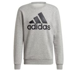 Bluza adidas Essentials Big Logo, Mężczyźni. Czarne bluzy nierozpinane męskie ADIDAS, m, bez wzorów, z bawełny, sportowe, bez ramiączek, bez kaptura. Za 390.00 zł.