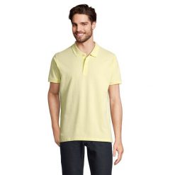 Męska Koszulka Polo Planet. Żółte koszulki polo męskie SOL'S, l, bez wzorów, sportowe, bez kołnierzyka, bez ramiączek. Za 64.99 zł.