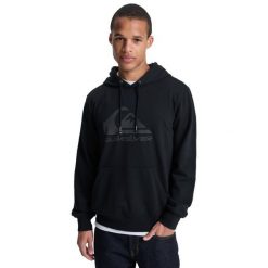 Bluza z kapturem dla Mężczyzn COMP LOGO Czarny. Czarne bluzy nierozpinane męskie Quiksilver, m, bez wzorów, z bawełny, z kapturem. Za 299.99 zł.