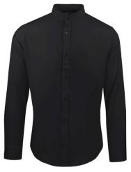 Koszula Taliowana na Stójce, Męska - Rigon - Czarna. Czarne koszule męskie Rigon, m, bez wzorów, z bawełny, bez kołnierzyka, bez ramiączek. Za 139.00 zł.