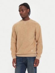 United Colors Of Benetton Bluza 3NMEU109T Beżowy Regular Fit. Brązowe bluzy nierozpinane męskie United Colors Of Benetton, m, bez wzorów, z bawełny, bez ramiączek, bez kaptura. Za 279.99 zł.