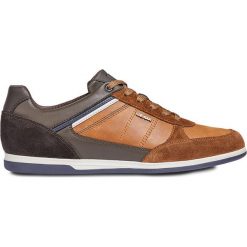 Geox - Buty. Brązowe buty sportowe na co dzień męskie Geox, z materiału, sportowe. W wyprzedaży za 399.90 zł.
