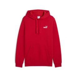 Męska bluza z kapturem Essentials z małym logo No. 1 PUMA For All Time Red. Czerwone bluzy nierozpinane męskie Puma, m, bez wzorów, prążkowane, sportowe, bez ramiączek, z kapturem. Za 229.00 zł.