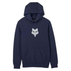 Bluza z kapturem męska Fox Fox Head Fleece Po. Niebieskie bluzy nierozpinane męskie FOX, m, bez wzorów, casualowe, bez ramiączek, z kapturem. Za 261.99 zł.