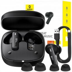 Baseus słuchawki bluetooth bezprzewodowe dokanałowe bt BOWIE e19 tws ipx5. Słuchawki bluetooth Baseus. Za 99.99 zł.