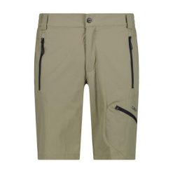 Spodenki męskie turystyczne CMP 31T5177. Zielone szorty sportowe męskie CMP, bez wzorów, sportowe. Za 297.50 zł.