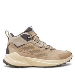 Trekkingi adidas. Brązowe buty trekkingowe męskie ADIDAS, bez wzorów, bez zapięcia, trekkingowe, adidas terrex. Za 479.99 zł.