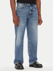 Calvin Klein Jeans Jeansy 90s LV04RC761G Niebieski Straight Fit. Niebieskie jeansy męskie Calvin Klein Jeans, bez wzorów, z bawełny. Za 329.99 zł.
