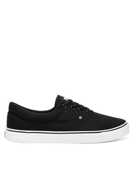 DC Shoes Trampki MFA3014-1 Czarny. Czarne trampki męskie DC Shoes, bez wzorów, z materiału, bez zapięcia. Za 199.99 zł.
