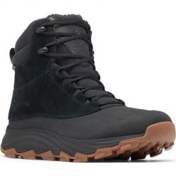 Buty trekkingowe męskie Columbia Expeditionist Shield. Czarne buty trekkingowe męskie Columbia, bez wzorów, sportowe, bez obcasa, bez zapięcia. Za 478.99 zł.