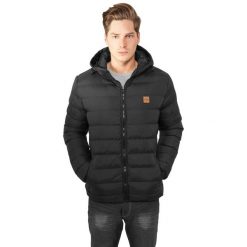 Parka Urban Classic basic bubble. Czarne parki męskie Urban Classics, na zimę, m, bez wzorów, z puchu, bez kaptura. Za 279.00 zł.