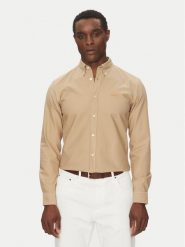 BOSS Koszula H-Roan-Bd-E-C1-243 50521996 Beżowy Slim Fit. Brązowe koszule męskie Boss, m, bez wzorów, z bawełny, bez kołnierzyka, bez ramiączek. Za 279.99 zł.
