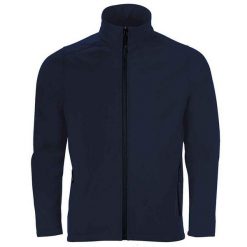 Męska Kurtka Soft Shell Race. Niebieskie kurtki męskie SOL'S, m, bez wzorów, sportowe, bez ramiączek, bez kaptura. Za 201.99 zł.