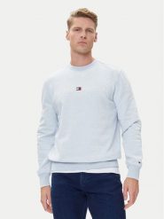 Tommy Hilfiger Bluza Logo MW0MW11596 Niebieski Regular Fit. Niebieskie bluzy nierozpinane męskie Tommy Hilfiger, m, bez wzorów, z syntetyku, bez ramiączek, bez kaptura. Za 329.99 zł.