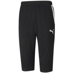 Męskie Spodenki TeamLIGA Fitted 3/4 Shorts. Czarne szorty sportowe męskie Puma, bez wzorów, sportowe. Za 222.99 zł.