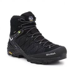 Buty trekkingowe męskie Salewa MS Alp Trainer 2 Mid Gtx. Czarne buty trekkingowe męskie Salewa, bez wzorów, z gumy, sportowe, za kostkę, bez obcasa, bez zapięcia. Za 1,144.70 zł.