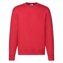 Męska Bluza Rozpinana Premium. Czerwone bluzy rozpinane męskie Fruit of the Loom, m, bez wzorów, bez ramiączek, bez kaptura. Za 112.99 zł.