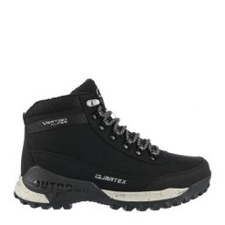 Buty trekkingowe męskie VERTIGO ALPES EVEREST M/BLACK. Czarne buty trekkingowe męskie Aulp, bez wzorów, bez zapięcia. W wyprzedaży za 259.99 zł.