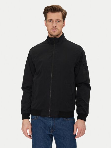 Blend Kurtka bomber 20717872 Czarny Regular Fit. Czarne kurtki męskie Blend, m, bez wzorów, z syntetyku, bez ramiączek, bez kaptura. Za 99.99 zł.