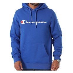 Bluza na co dzień męska CHAMPION z kapturem. Niebieskie bluzy z kapturem męskie CHAMPION, m, bez wzorów, z kapturem. Za 313.16 zł.