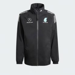 Kurtka Mercedes - Amg Petronas Formula One Team Mechanics Rain. Czarne kurtki męskie ADIDAS, s, bez wzorów, z materiału, bez ramiączek, bez kaptura. Za 799.00 zł.