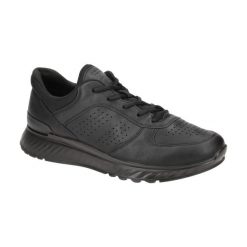 Buty do chodzenia męskie Ecco Exostride. Czarne buty sportowe na co dzień męskie ecco, m, bez wzorów, z materiału, bez ramiączek, bez kaptura, trekkingowe. Za 699.99 zł.