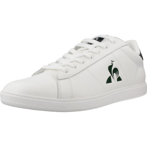 Buty LE COQ SPORTIF COURTSET 2 Biały. Białe buty trekkingowe męskie le coq sportif, bez wzorów, ze skóry, bez zapięcia, trekkingowe. Za 292.99 zł.