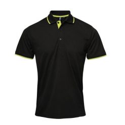 Męska Koszulka Polo Coolchecker Contrast. Czarne koszulki polo męskie PREMIER, m, bez wzorów, bez kołnierzyka, bez ramiączek. Za 85.99 zł.