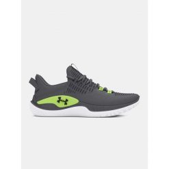 Buty treningowe męskie Under Armour Dynamic IntelliKnit. Szare buty treningowe męskie Under Armour, bez wzorów, bez zapięcia, na fitness i siłownię. Za 409.99 zł.