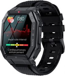 Nowy Smartwatch GlacierX Trail Black GX-TC55. Czarne zegarki smartwatch GepardWatches. Za 225.42 zł.