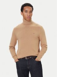 Tommy Hilfiger Golf MW0MW28048 Beżowy Regular Fit. Brązowe kardigany męskie Tommy Hilfiger, m, bez wzorów, z bawełny, bez ramiączek. Za 559.99 zł.
