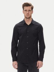Armani Exchange Koszula XM000719 AF13206 FB064 Granatowy Regular Fit. Niebieskie koszule męskie Armani Exchange, m, bez wzorów, z bawełny, bez kołnierzyka, bez ramiączek. Za 282.53 zł.