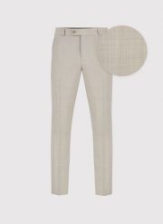 PAKO LORENTE - Beżowe wełniane spodnie ganiturowe. Brązowe eleganckie spodnie męskie Pako Lorente, bez wzorów, z wełny, eleganckie. Za 799.99 zł.